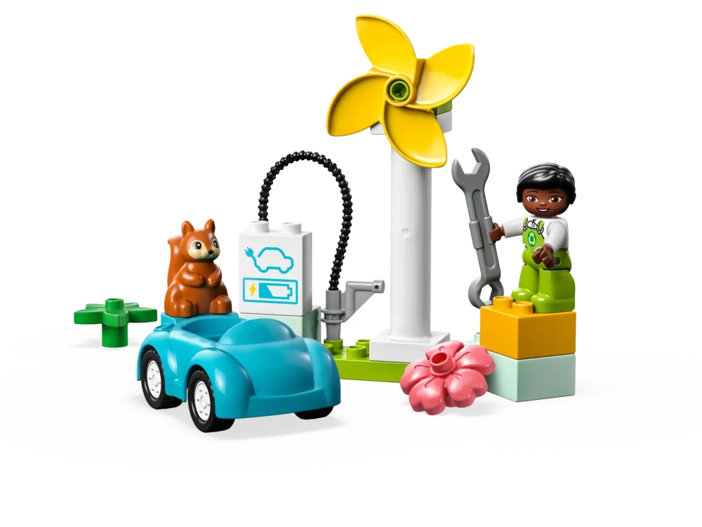 Конструктор LEGO Duplo 10985 Ветряная турбина и электромобиль