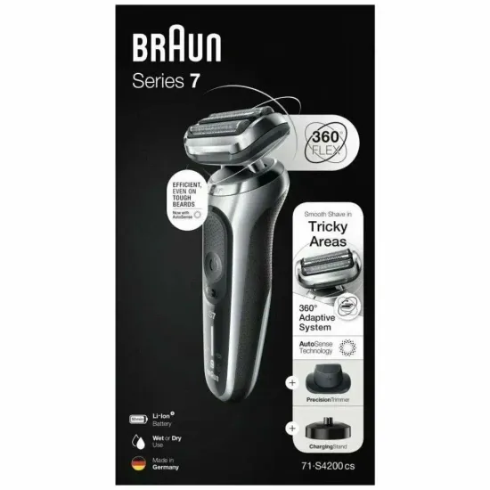 Электробритва Braun 71-S4200CS Series 7, черный/серебристый