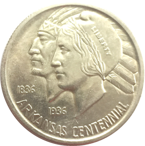 50 центов США Arkansas Centennial 1936