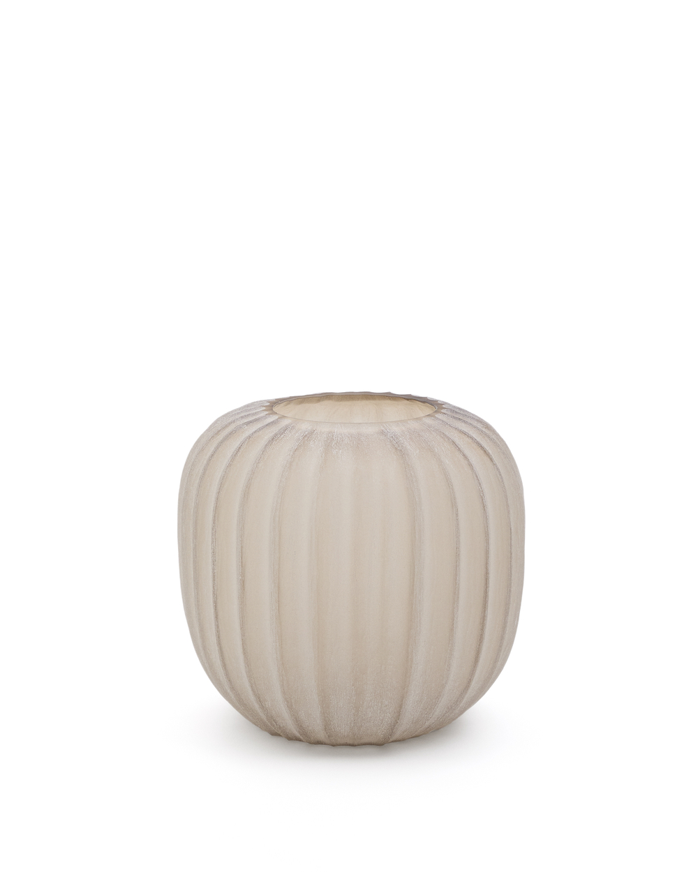 Ваза Lumia из стекла бежевого цвета  27см