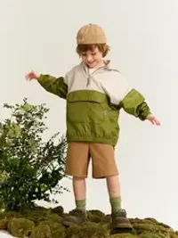 Шорты бермуды из джинскота "Миндаль"