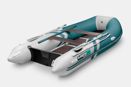 Надувная лодка GLADIATOR B370 белый-морской зеленый (СПБ)