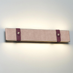 6630/25WL HIGHTECH ODL24 275 металл/эко-кожа/ткань/акрил черный/бордовый/бежевый Настенный светильник IP20 LED 25W 3000K 220V VINCENT