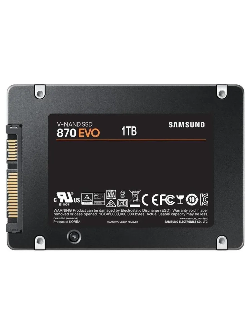 Накопитель SSD Samsung 870 EVO 1TB (MZ-77E1T0B/EU)