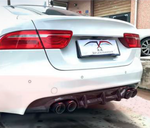 Карбоновый диффузор заднего бампера для Jaguar XE 2015-2019 Ягуар