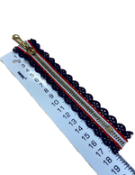 Застежка-молния декоративная металл №5 16см