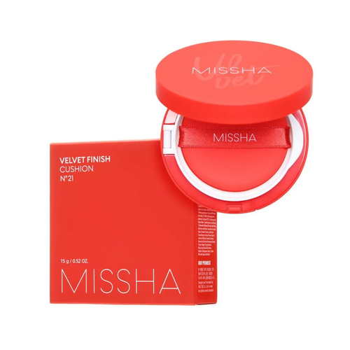[Missha] Velvet Finish Cushion SPF50+/PA+++ - Кушон с матовым финишем #23 Натуральный Беж, 15 гр