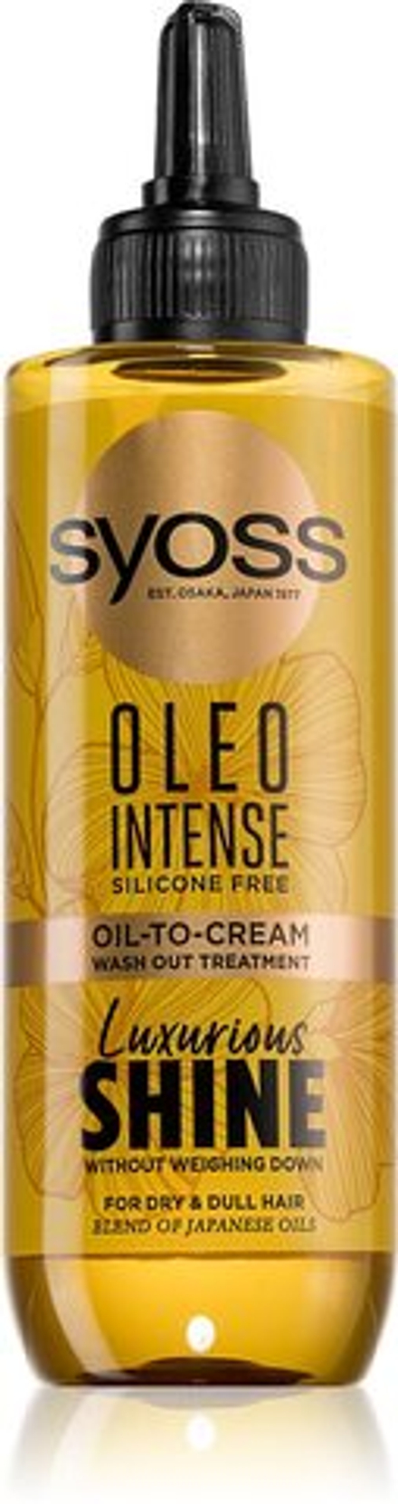Syoss Oleo Intense - масляный крем для придания блеска и смягчения волос /   200  ml  / GTIN 9000101712490