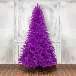 Искусственная елка Искристая 210 см., фиолетовая, мягкая хвоя, ЕлкиТорг (154210)
