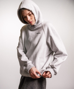 Худи 2.0 из плотного футера без начеса, светло-серый меланж