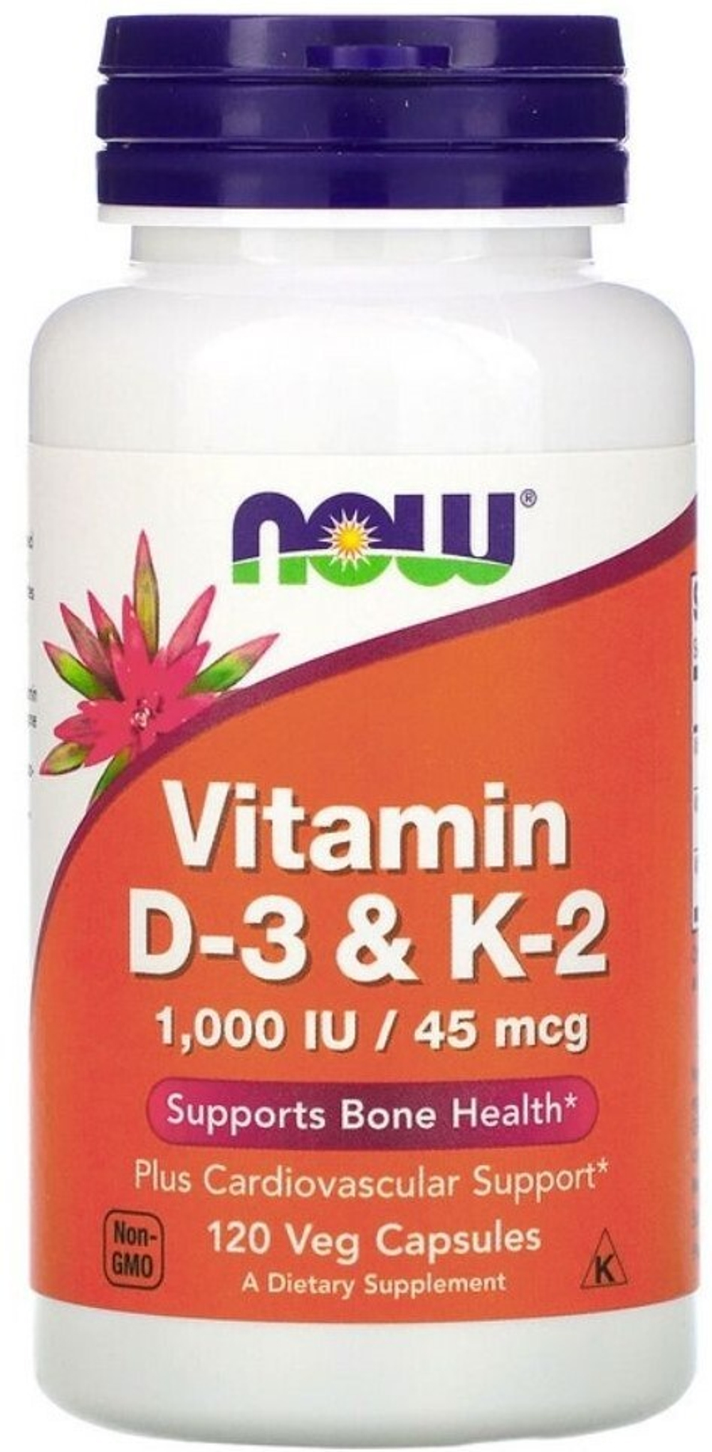 Vitamin D3 & K-2 1000 IU/45 MCG
