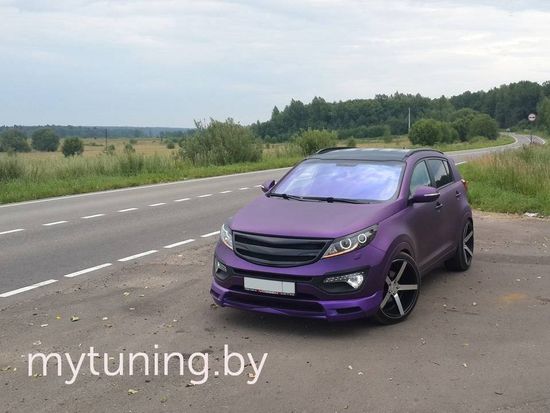 Накладка JSW переднего бампера для Kia Sportage III