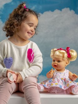 Кукла Berjuan виниловая 38см Susu interactivo в наборе (6008)