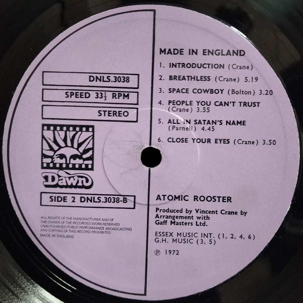 Atomic Rooster / Made in England (LP)