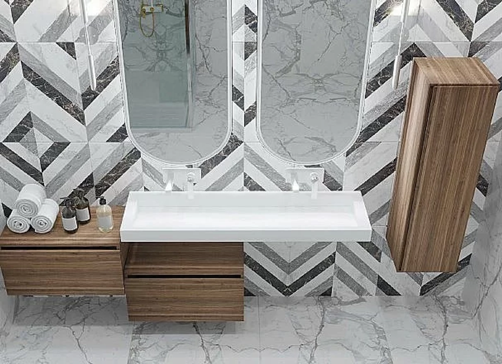 Раковина-моноблок Armadi Art Flat 859-120 белая
