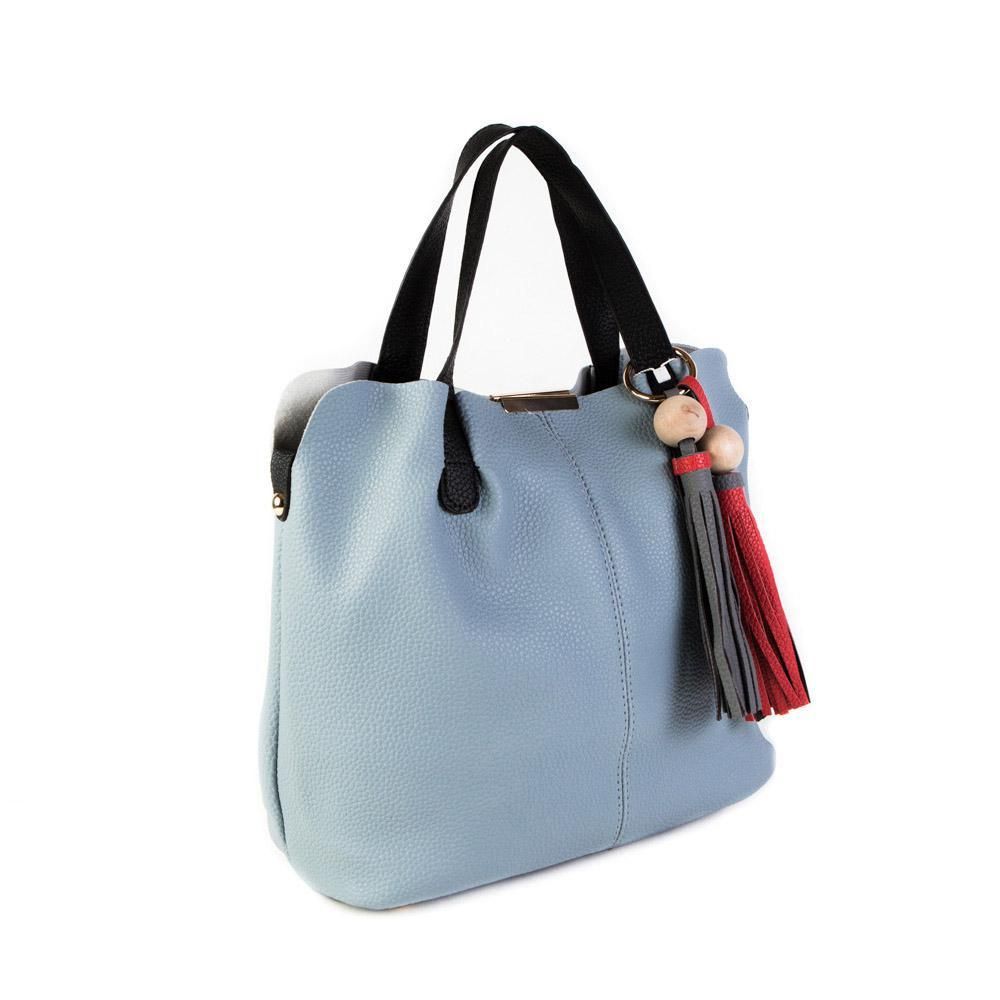 Стильная женская повседневная голубая сумочка из экокожи Dublecity 8378-5