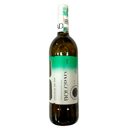 Вино Bolgrad Chateau De Vin столовое полусладкое белое 0.75 л