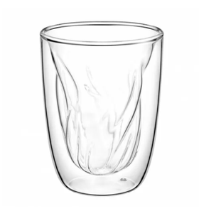 Набор кружек 2шт*200 мл, термостойкое стекло, двойные стенки