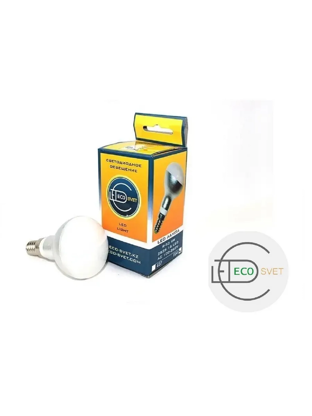Светодиодная LED лампа R50 E14 4W хол 5шт