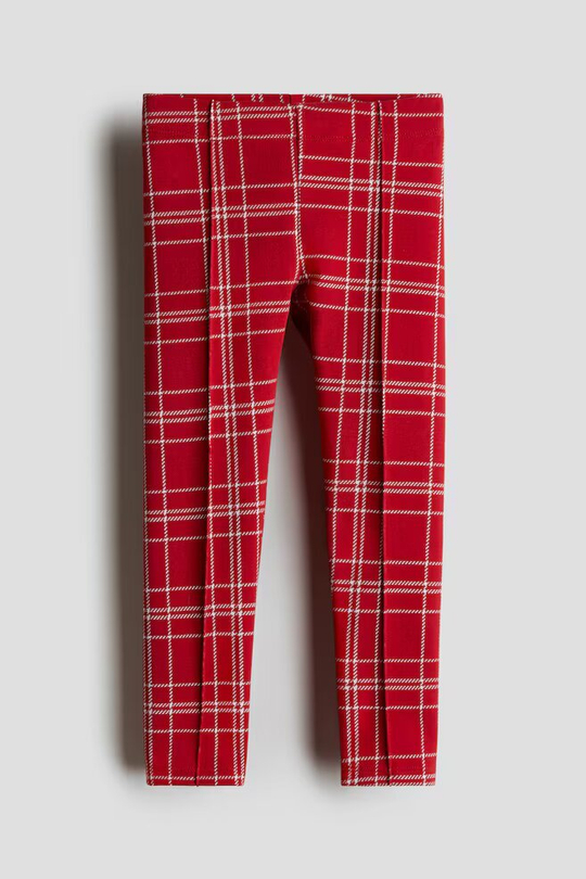 H&M Хлопковые легинсы, красный