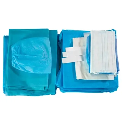 Комплект белья хирургический стерильный «Стандарт» для ограничения операционного поля (простыни с липким краем, чехол для стола)