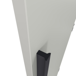 Шкаф-пенал Сиэтл однодверный, серый