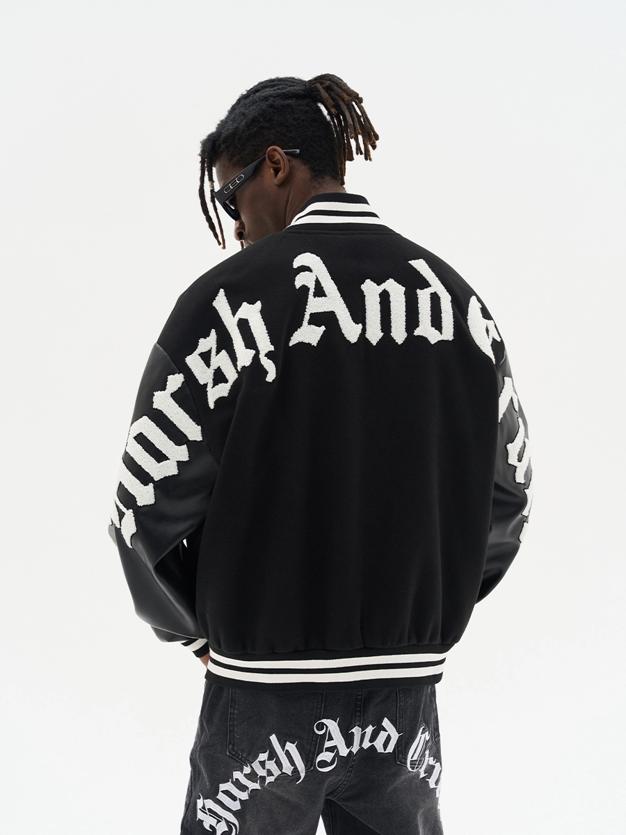 Бомбер HARSHandCRUEL  "Gothic Logo" Varsity Jacket