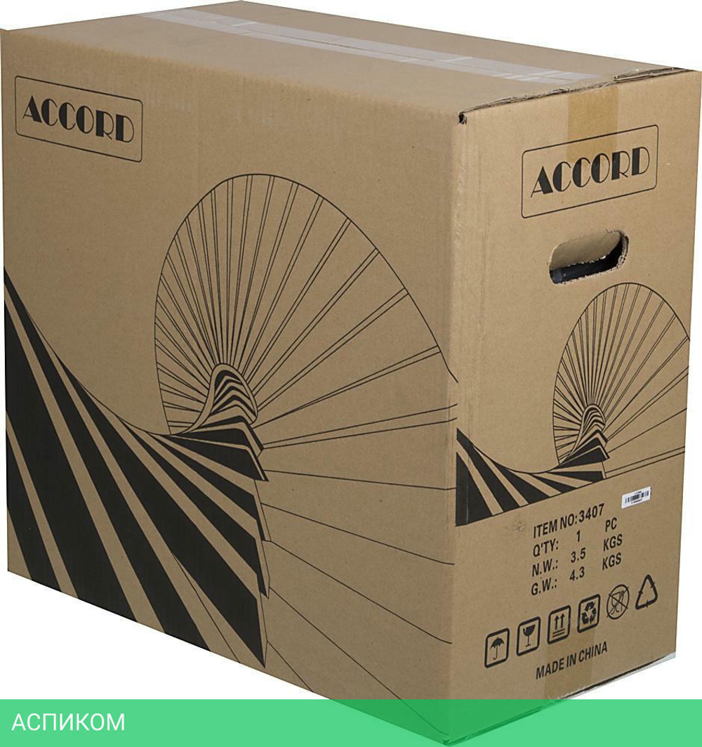 Корпус Accord 3407 без БП черный (ACC-3407)