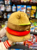 Мягкая игрушка Капибара бургер плюшевая Capibara