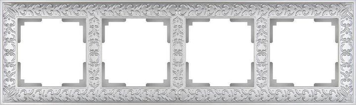 Рамка Werkel Antik на 4 поста жемчужный WL07-Frame-04 4690389063527