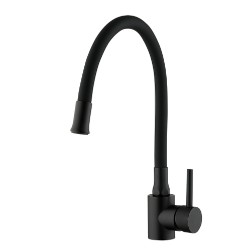 Смеситель для кухни 35к F40994-6 FRAP (гибкий излив, п/гайку, ЧЕРНЫЙ, нерж.сталь)