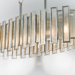 712164 Люстра AGAVE 6х40W E27 СЕРЕБРО С ПАТИНОЙ/ПРОЗРАЧНЫЙ