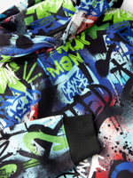 Толстовка с капюшоном для мальчика Next 784-391, Черный, Ярко-зеленый, Синий