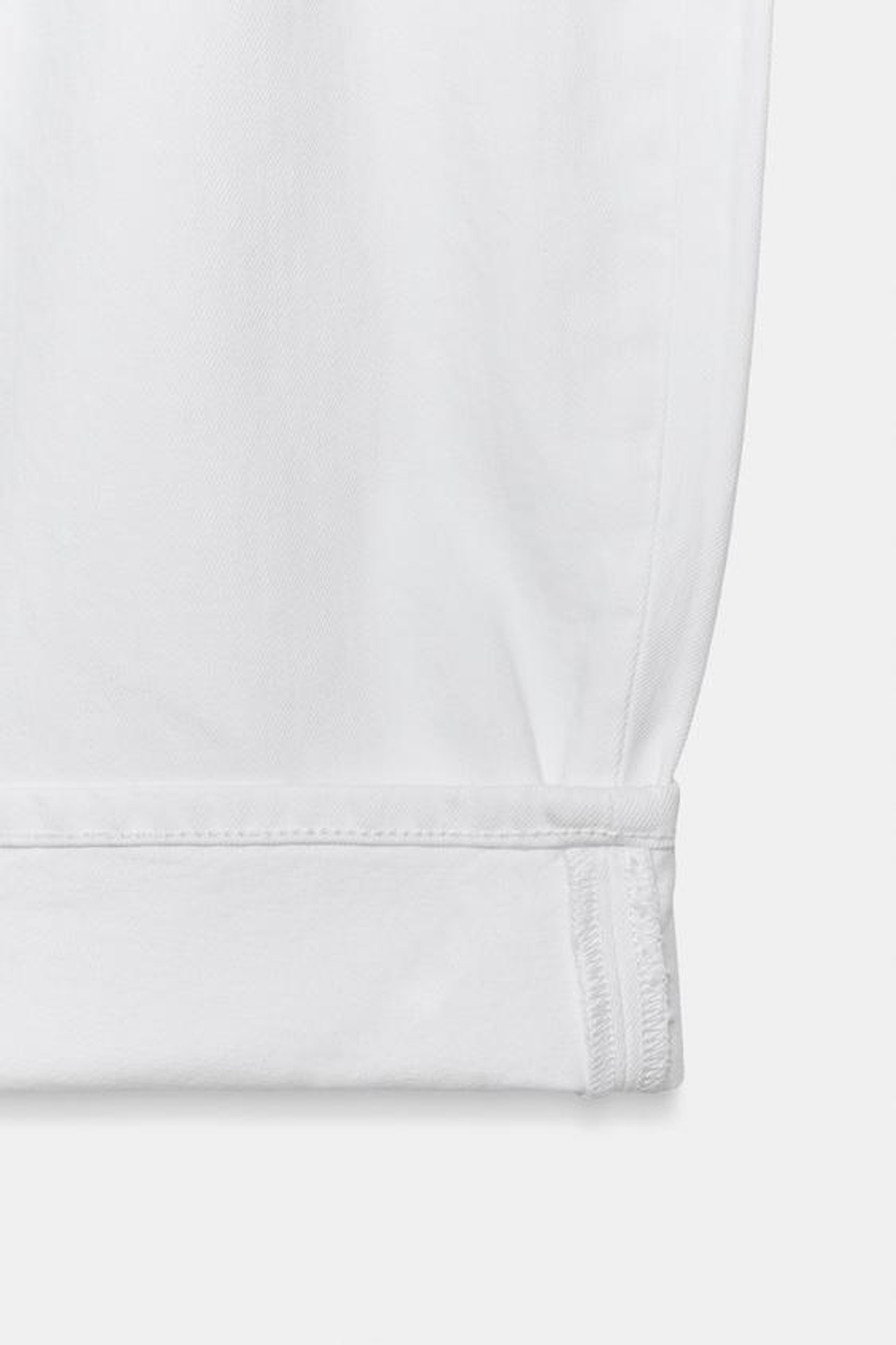 ZARA ДЖИНСЫ BALLOON СО СРЕДНЕЙ ПОСАДКОЙ — ZW COLLECTION, БЕЛЫЙ