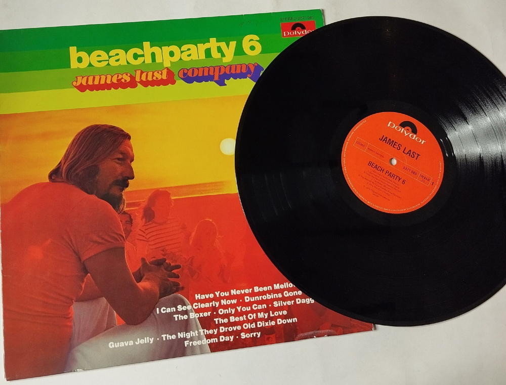Винтажная виниловая пластинка LP James Last Company Beachparty 6 (Germany 1975)