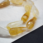 Цитрин, бусина капля 29×13мм, огранка, штучно