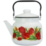 Чайник эмалированный 3,5л «Тюльпаны» 01-2713/4