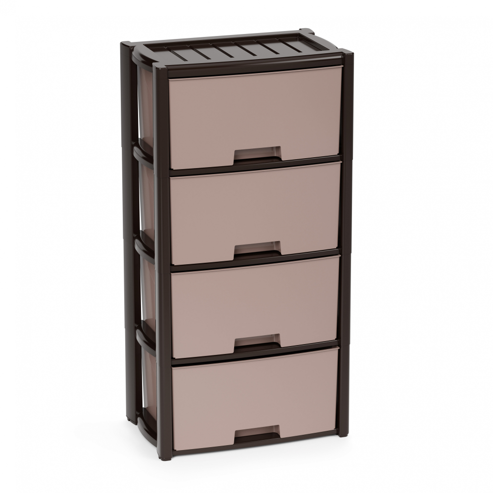 КОМОД КОЛОРИТ ВЕНГЕ 4-Х СЕКЦИОН. АРТ.М7836