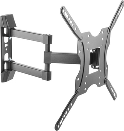 Кронштейн для телевизора Ultramounts UM 904 черный 32"-55" макс.30кг настенный поворотно-выдвижной и наклонный
