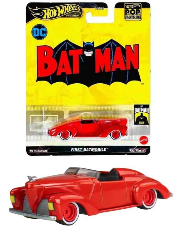 Машинка Хот Вилс Премиум First Batmobile HXD63 HVJ40