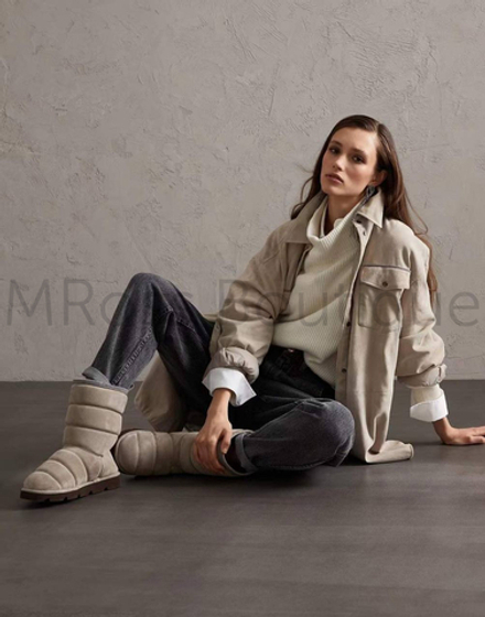 Женские бежевые угги Brunello Cucinelli (Брунелло Кучинелли)