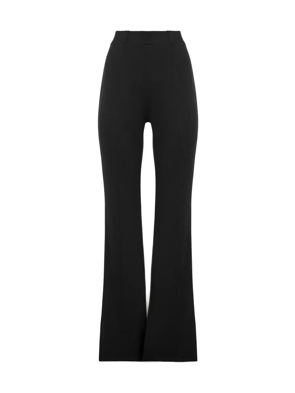 Брюки клеш от колена трикотажные