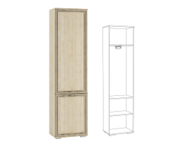 ЛШ-2 Пенал платяной с выдвижной штангой Ливорно, Сонома