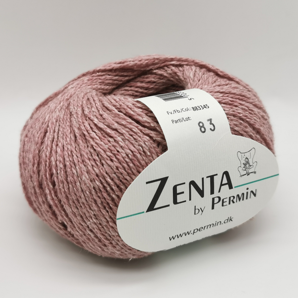 Пряжа для вязания Zenta 883345, 50% шерсть, 30% шелк, 20% нейлон (50г 180м Дания)