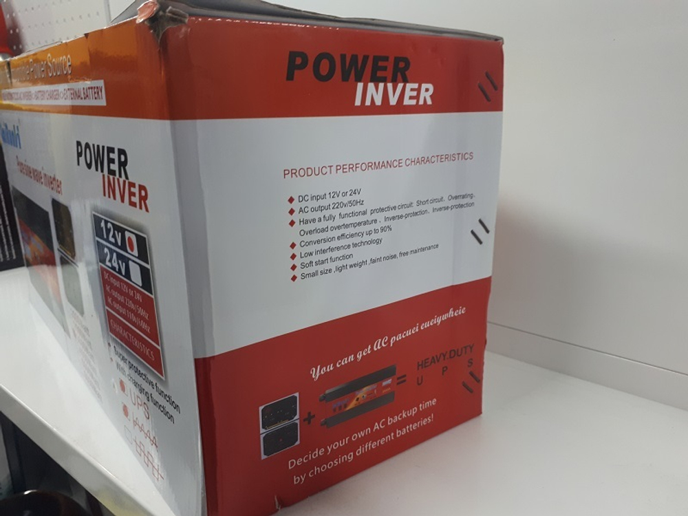 24V - 3 кВт - PSW / Инвертор напряжения LaiRun 12-220V 3000W 24 вольта, чистый синус, с функцией зарядки (1 шт.)