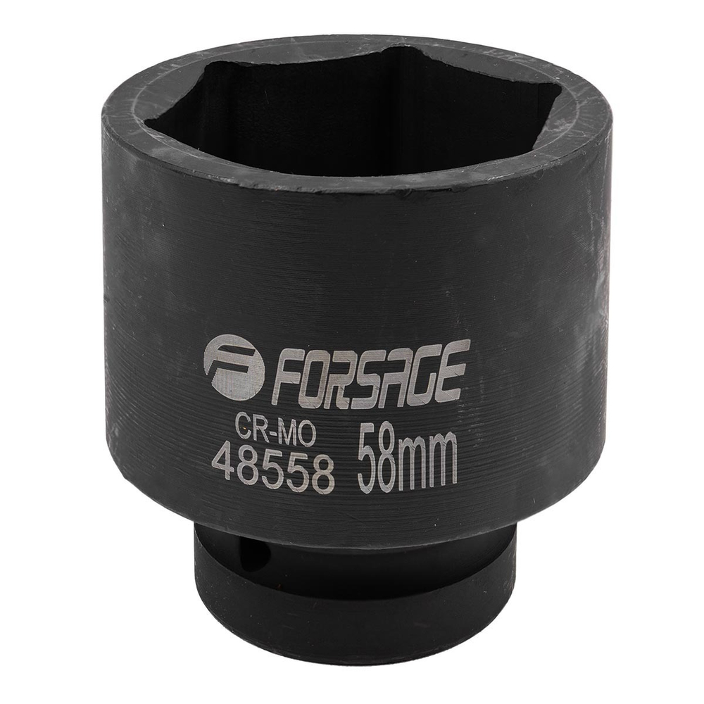 Головка ударная 1'', 58мм (6гр.) Forsage F-48558
