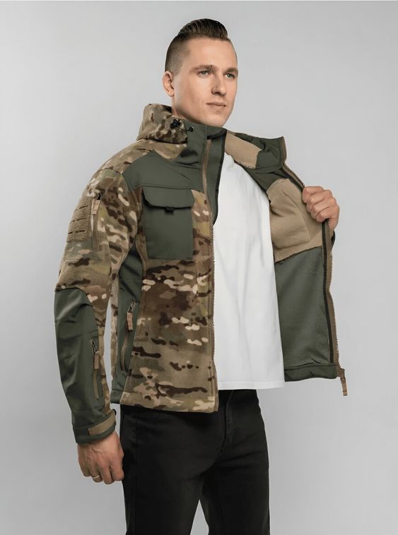 Тактическая куртка флисовая демисезонная 7.26 Мультикам