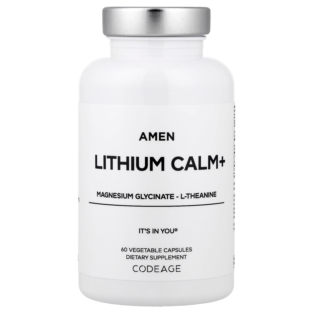 Codeage, Amen Lithium Calm+, 60 растительных капсул