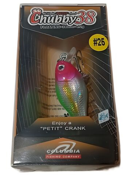 Воблер Columbia Chubby 38F для ловли жереха, голавля, форели и язя