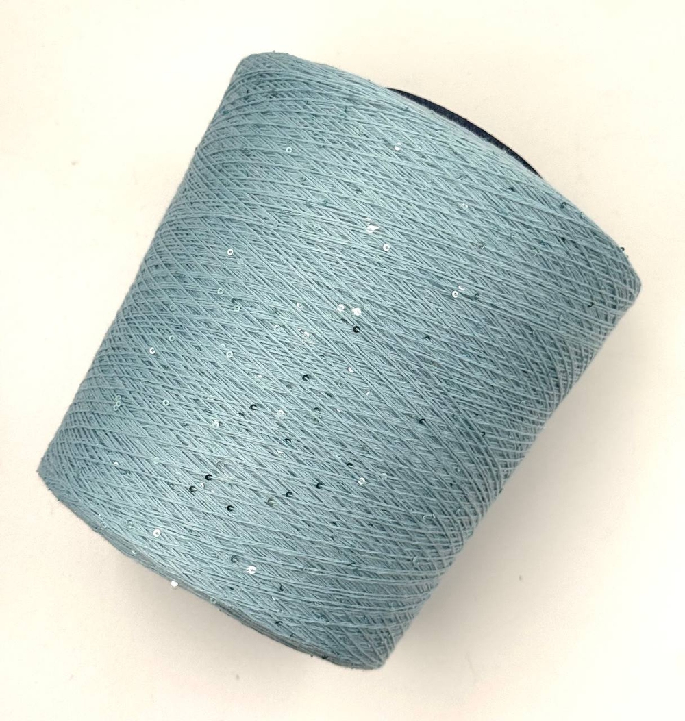 Кариаджи сток для куч. Шелк 100% + микропай 800 м в 100 г небесно-голубой